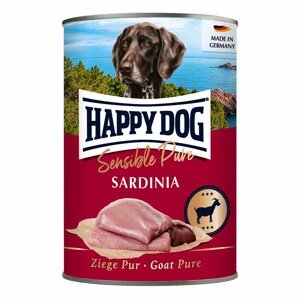 Happy Dog Pur s čistým kozím masem 6 × 400 g 5 + 1 zdarma