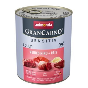 Animonda GranCarno Adult Sensitiv čisté hovězí maso + rýže 800g