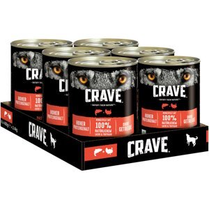 CRAVE konzerva s lososem a krocanem 6 × 400 g