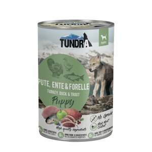 Tundra Dog Puppy krůta, kachna a pstruh 6 × 400 g