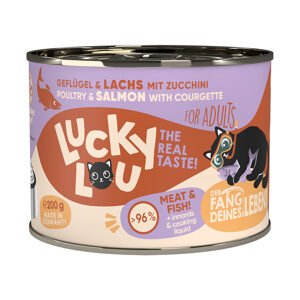Lucky Lou Lifestage Adult drůbež a losos 24 × 200 g