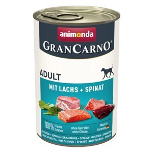 GranCarno Adult s lososem + špenátem 6x400g