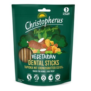 Christopherus Vegetarian – dentální tyčinka – tapioka s arašídovým máslem, 250 g