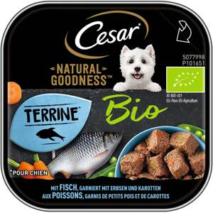 Cesar Natural Goodness Bio ryba s hráškem a mrkví 16 × 100 g
