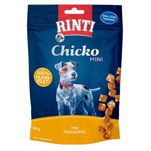 RINTI Chicko Mini sýrové kostičky s kuřetem, 80 g