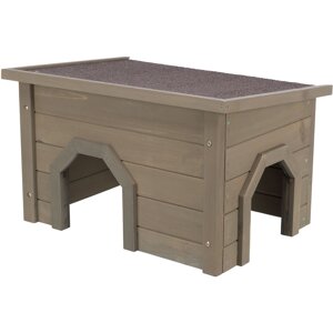 Trixie natura domeček pro hlodavce, 50 × 30 × 37 cm, šedozelený