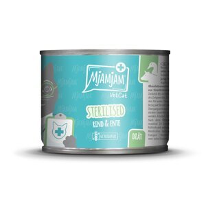 MjAMjAM VetCat Dieta Sterilised Hovězí & Kachna 6x200 g