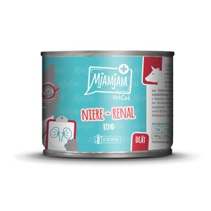 MjAMjAM VetCat Dieta Ledviny Renal Hovězí 6x200 g