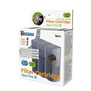 SuperFish Aqua-Flow Crystal Clear kazeta 50 3 kusy