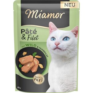 Miamor Paštika & Filet s divočinou 10x85 g