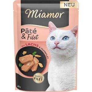 Miamor paštika & filet s lososem 10x85 g