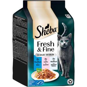 Sheba Fresh & Fine želé tuňák, losos & bílá ryba 36x50 g