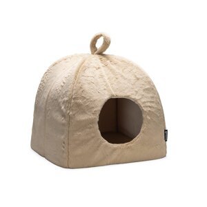 Beeztees Moza kočičí dům plyš 40x40 cm Béžová