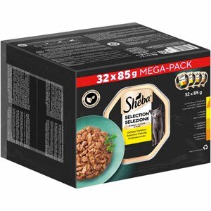 Sheba mega pack drůbeží variace v omáčce 32x85 g