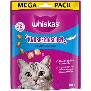 Whiskas mega pack křupavé kapsičky s lososem 180 g