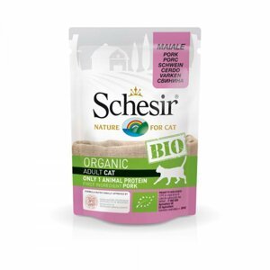 Schesir Cat Bio vepřové maso 85 g