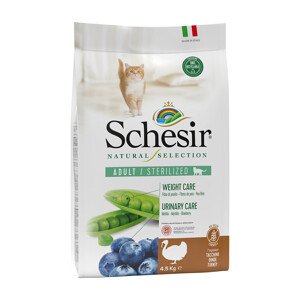 Schesir Cat Natural Selection Sterilized krůta 2 × 4,5 kg