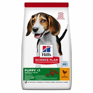 Hill's Science Plan Medium Puppy krmivo pro psy, kuře, 14 kg