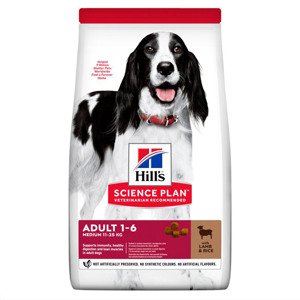 Hill's Science Plan Medium Adult pro psy, jehněčí s rýží, 14 kg