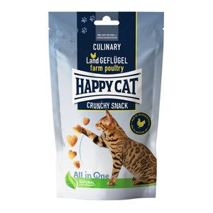 Happy Cat Culinary Crunchy pamlsek s venkovskou drůbeží 5 × 70 g