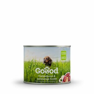 Goood Mini Junior jehněčí z volného chovu a udržitelný pstruh 12 × 200 g