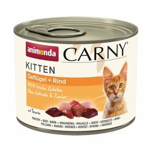 animonda Carny Kitten drůbeží + hovězí maso 12 × 200 g
