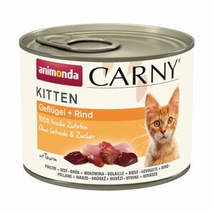animonda Carny Kitten drůbeží + hovězí maso 24 × 200 g