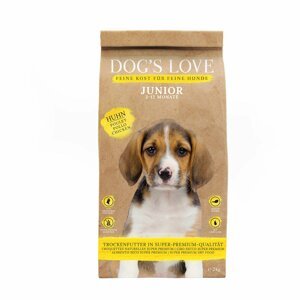 DOG'S LOVE granule Junior kuře 2 × 12 kg