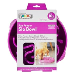 Fun Feeder Slo Bowl Anti Schling Flower Purple miska Large