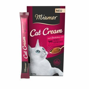 Miamor Cat krém s hovězím a zeleninou 5 x 15 g
